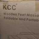 KCC Memory Foam Portable Massage Table, Foldable Tattoo Table Lash Bed Height Adjustable28 Inchs Wide Home Salon Spa Bed Accessories &Carrying CaseEasy Set Up,Sturdy Wooden Feet,Beige