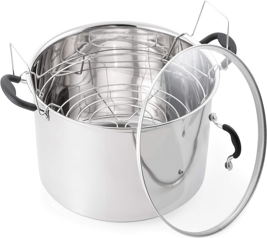 PrepNCook by McSunley 21.5Qt Induction Stainless Steel Water Bath Canner