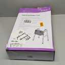 DMI Walker Tray, Rollator Tray, Mobility and Walker Accessory Tray Table Fits Most Standard Walkers, Folding with Two Cup Holders and Tool Free Assembly, 16" x 11.8"