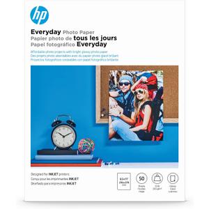 HP Everyday Photo Paper, Glossy, 8.5x11 in, 50 sheets (Q8723A)