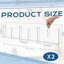 Sherr 2 Pack Acrylic Brochure Holder Wall Mount, 6/3 Pockets, Clear | Removable Dividers Fit 4 x 9 in Brochures or 8.5 x 11 in Flyers, Keeping Reception Areas Neat and Counters Clear