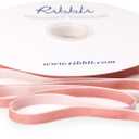 Ribbli Rose Gold Velvet Ribbon 3/8 Inches Continuous 25 Yard Spool Dusty Pink Christmas Ribbon for Gift Wrapping Crafts Home Decor, Dusty Pink