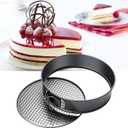 Springform Pan Set 9" 12" - Grey Nonstick Cheesecake Round Cake Pans With Removable Bottom for Thanksgiving Christmas Baking (Gray)