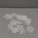 48 Pcs Crochet Snowflake Ornaments Winter Crocheted Snowflake Hanging Decor Crochet Doilies for Winter Wonderland Decorations Christmas Tree Home Wall Holiday Party Woven Gift, 6 Styles (3.5 Inch)