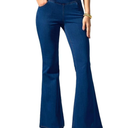 Rammus Flare Jeans for Women Crossover High Waisted Bell Bottom Jeans Trendy Yoga Pants Stretchy Flare Leggings with Pockets, Size 34 XL