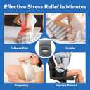 HOMBYS Extra Long BBL Pillow After Surgery for Sleeping & Sitting, Brazilian Butt Lift Pillow with Extended Back Support, BBL Chair with Hole, Mixed Filling (High-Density Foam + Soft Shredded Fill)