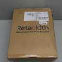 Foldable Rollator Walker with Seat for Seniors, Easy Folding & One-Hand Carry, Walkers for Seniors All-Terrain Wheels, Height Adjustable Lightweight Rolling Walker for Elderly, Black