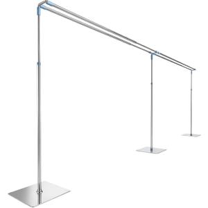 Breezehug 10ft x 20ft Double Crossbar Backdrop Stand, Adjustable Heavy Duty