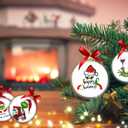 SUNWISHA 15pcs Christmas Clear Acrylic Balls Ornament Set with Bow Tie, Xmas Classic Tree Balls for Holiday Indoor Outdoor Dcor, Wreath, Garland, Party DcorStyle 1