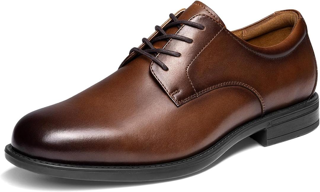 Bruno Marc Men's Classic Leather Dress Shoes Comfort Oxfords Business Formal Lace Up Shoes, Size 12