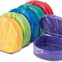 Practicon Marble Retainer Cases, Orthodontic Aligner Case, Mouth Guard Holder (3 Pack) (Assorted)
