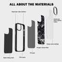 Genuine Forged Carbon Fiber Case for iPhone 15 Pro Max, Military Grade Drop Protection, Shockproof Phone Cover with Aluminum Alloy Buttons and Camera Frame - Glossy Blue