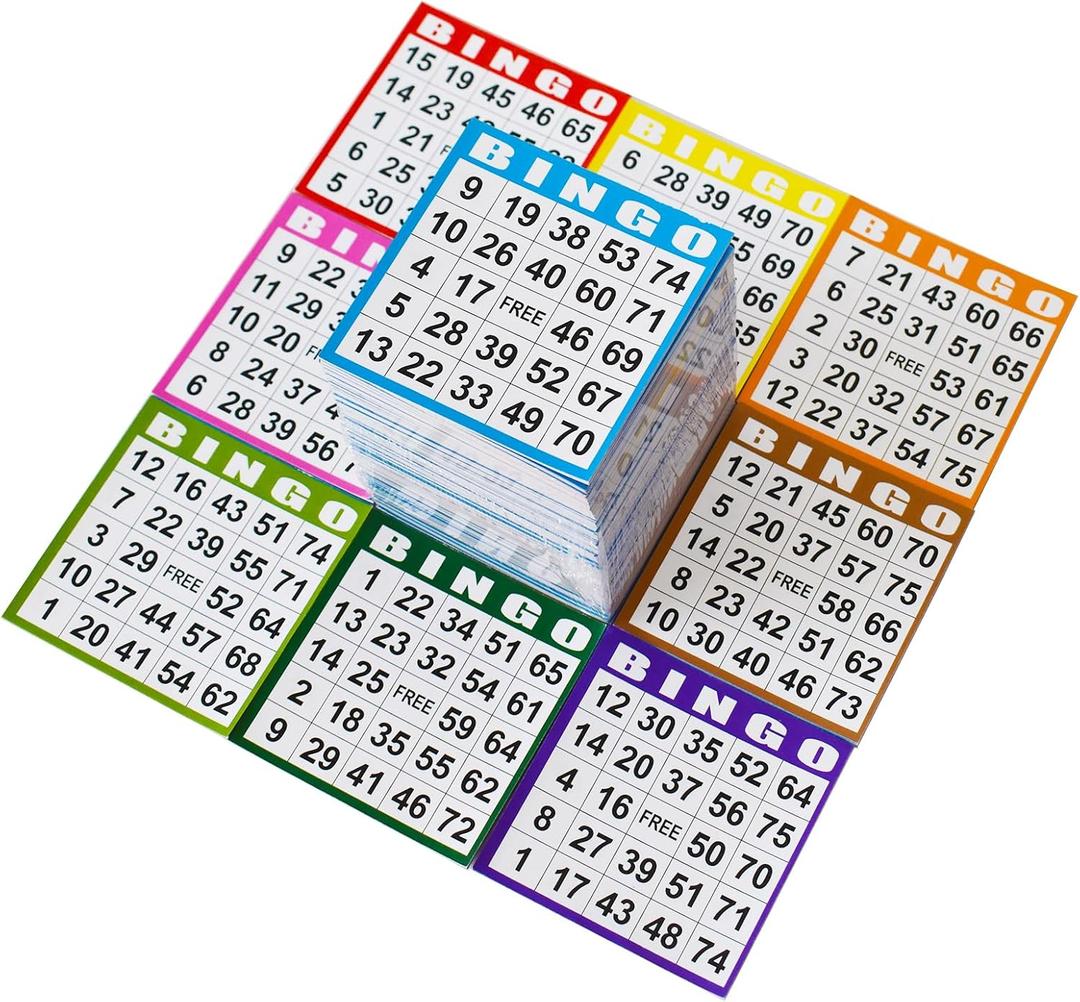 SEETOOOGAMES Bingo Paper Game Cards - 1 Card -100 Books of 10 Sheets
