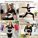 ChongErfei Maternity Belt, Pregnancy 3 in 1 Support Belt for Back/Pelvic/Hip Pain, Maternity Band Belly Support for Pregnancy Belly Support Band (L: Fit Ab 39.5"-51.3", Beige)