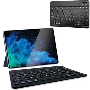 Ultra-Slim Bluetooth Keyboard for ipad, Rechargeable Portable Wireless Keyboard for iPad Pro/iPad Air/iPad mini, for iPhone Smartphone Android Samsung Tablet and Laptop