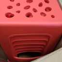 Leinuosen 6 Pcs Plastic Stool for Classroom 18 Inch Stackable School Stools Modern Portable Nesting Chair for Kids Students Classroom School Home Office (Red)