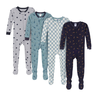 Gerber baby-boys Baby-boys  2-pack Footed Pajamas 6-9 months