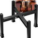 Tanfix 16-24 Inch Fire Pit Stand Stainless Steel Base for Solo Stove Bonfire Ranger and other Retractable Foldable Fire pit Holder with Optional Wheels and Heat Protection Disk Outdoor (Cross Fixed)