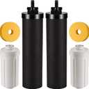 Water Filter Replacement for Berkey- Black Filters and Fluoride Filters Combo Pack Compatible with Berkey Water Filters Replacement- Pack of 4