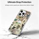 Butterfly Aesthetic Case Compatible with iPhone 16 Pro, Vintage Newspaper Collage Case for iPhone 16 Pro, Cool TPU Shockproof Case Cover