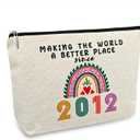 13 Year Old Girl Gift Ideas, 13th Birthday Gifts for Teenage Girls, Funny 2012 Birthday Decorations Makeup Bags for Her, Sister, Daughter, Niece, Cute Cosmetic Travel Pouch for Teen Girls Trendy Stuff