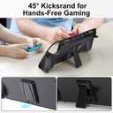 EEEKit Protective Case Compatible with Switch 2 (2025), TPU Grip Cover with Ergonomic Design, Kickstand, Shockproof Anti-Scratch Shell for Console