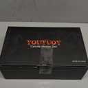 YOUTUOY Vintage Taper Candle Holders Set | Handmade 3-Piece Candlestick Decor for Table Centerpiece, Farmhouse Kitchen & Party Lighting (Reddish Bronze)