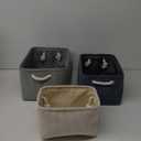 Storage Bins for Shelves - 3 Pack Baskets for Gifts Empty, Fabric Storage Cubes for Closet Organizing Dog Gift Cloth Toy