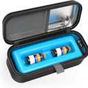 SHBC Medical Cooler Insulin Vial Carrying Travel Case Protector for Diabetic with One Ice Pack Black