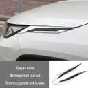 Car Accessories Fit For Toyota RAV4 2019 2020 2021 2022 2023 2024 2025 Front Head Light Lamp Eyelids Garnish Side Fender Cover Trim Chrome ABS 2 PCS