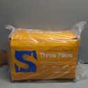 Artscope Synthetic Down Lumbar Pillow Insert, 14x36 Down Alternative Throw Pillow Insert. Ultra Soft Fluffy Sleeping Pillow with 100% Cotton Cover, Decorative Pillows Set of 2-White.