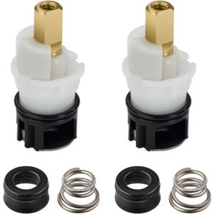 RP25513 Faucet Stem Replacement for Delta two handle Faucet Repair Kit with RP24096 cartridge RP4993 Seat and Spring RP24097 Turn stop1/4, 2 pack