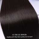 Dark Brown Hair Extensions Straight Clip in Hair Extensions Clip ins - Soft and Thick (20 Inches, 4Pcs, #6)