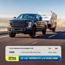 5 PLUS 22" Wiper Blades 2 Pack Replacement for Ford F150 F250 F350 F450 F550 2023 2022 2021 2020 2019 2018 2017 2016 2015 2014 2013-2009-OEM Quality Premium All-Season Windshield Wiper Blades