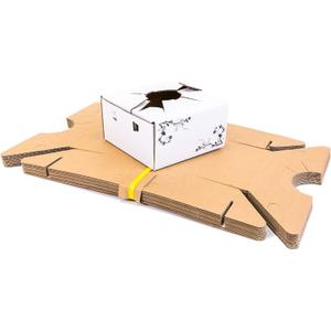 Cardboard Boxes for Delivery - Flower Delivery Boxes (8"x 8"x 4") - Sell in Bundle (10)