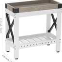 Narrow Side Table, End Table,Sofa Side Table, End Table Nightstand for Bedroom, Living Room, Small Spaces, 21.7" L X 10" W X 21.7" H