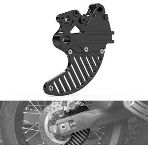 NICECNC Black Rear Brake Disc Guard Protector Compatible with Yamaha Tenere 700 /XTZ700 2019 2020 2021 2022 2023 2024, 6061-T6 Aluminum, Anodization, CNC, Tenere 700 Accessories