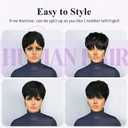Pixie Cut Wig Human Hair Pixie Wigs for Black Women Short Pixie Cut Wigs Human Hair Wear and Go Glueless Wig Short Straight Full Machine Made Layered for Daily Use