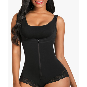 SHAPERX Women's Fajas Colombianas Shapewear Postpartum Tummy Control Body Shaper Butt Lifter Bodysuit. Size Medium