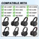 Replacement Ear Pads for Sennheiser HD 4.50BT, HD 4.50BTNC, HD 4.50SE, HD 4.40BT, HD 4.30G, HD 4.20S, HD 458BT, HD 450BT, HD 400S, HD 350BT, HD300, Headphones Ear Cushions Cups Covers (White)