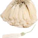 50 Pieces Tassel Bookmark with Loop,Tassels for Crafts,Decorative Tassel for Keychain Jewelry Making Curtain Blanket Graduation Decoration Wedding Favors (Beige)