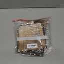 Brown Grey Valances for Windows 2 Pack, Abstract Art Valance Curtains, Modern Decorative Valance Rod Pocket Window Treatments for Living Room, Bedroom, Kitchen, 52" W x 18" L