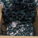 Vintage C9 Christmas Lights Outdoor, 50 FT C9 String Lights with 50 Clear Bulbs, Waterproof Christmas Tree Light for Outdoor Indoor Xmas Roofline Backyard Garden Patio Home Holiday Decor, Green Wire