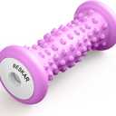 BESKAR Foot Massager Roller for Plantar Fasciitis Relief, Portable Feet Roller to Deep Tissue Muscle Massage, Foot Arch and Heel Pain, Reflexology Tool (Purple)