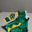 Dragon-Wings-Costume for Kids Toddler Boys Dress-Up Clothes, Dinosaur-Cape and Mask Gloves as Girls Dino Party Gift (Metallic Green)