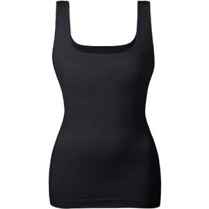 EUYZOU Women's Tummy Control Shapewear Tank Tops Seamless Square Neck Compression Tops Slimming Body Shaper Camisole Large