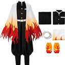 Oikawa Rengoku Cosplay Costume Rengoku Outfits Anime Uniform Kimono Full Set (Large)