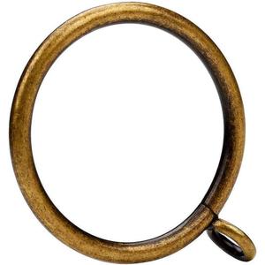 24 Pcs Antique Bronze 1.5-Inch Inner Diameter Metal Curtain Rings with Eyelets,Fits Up to 1 1/4-Inch Rod