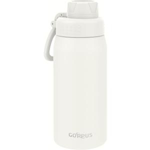 GOPPUS 19oz Kids Water Bottle with Spout Lid, Toddler Water Bottle, Stainless Steel Insulated Water Bottle, Leakproof, BPA Free, Suitable for Boys and Girls for SchoolWarm White