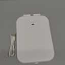 Travel Makeup Mirror, Portable Mirror with 3 Adjustable Light Settings, USB-Rechargeable Vanity Mirror with LightsGift for Women and Girls (White)